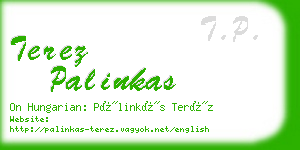 terez palinkas business card